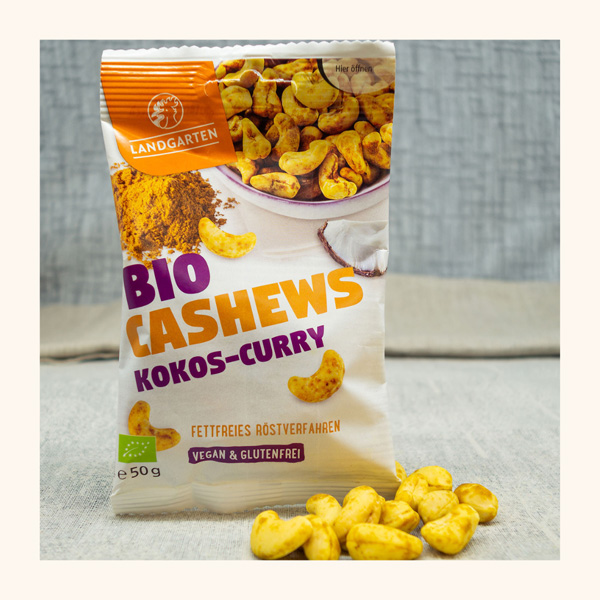 Landgarten Bio Cashews Kokos-Curry 50g