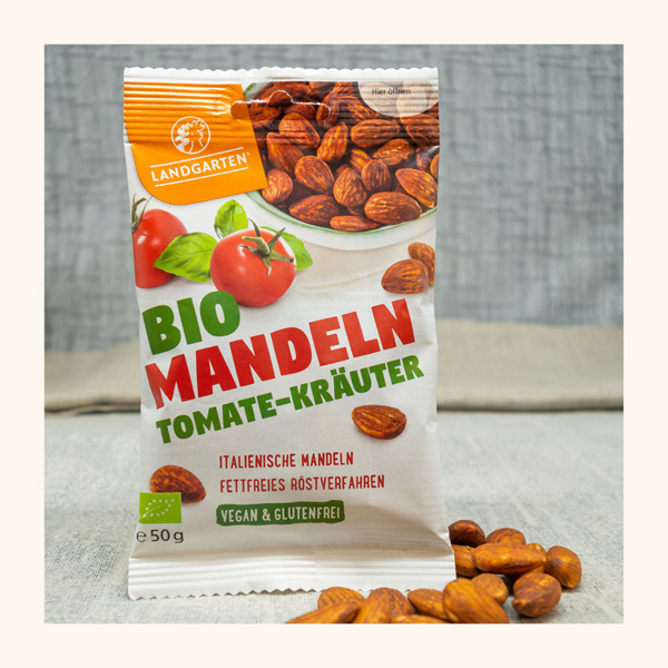 Landgarten Bio Mandeln Tomate-Kräuter 50g