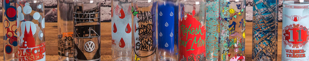 Art Bottles Glastrinkflasche individuell