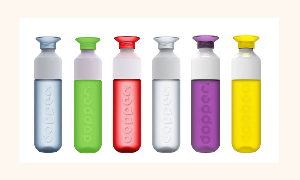 Dopper Original 450 ml Trinkflaschen in unterschiedlichen Farben als Werbeartikel