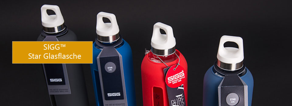 SIGG Start Glasflasche mit Gravur