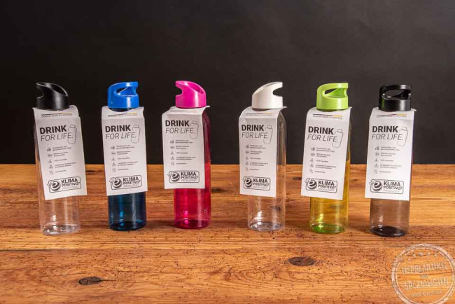 Stylische Trinkflaschen Active Wave in verschiedenen Farben als Werbeartikel