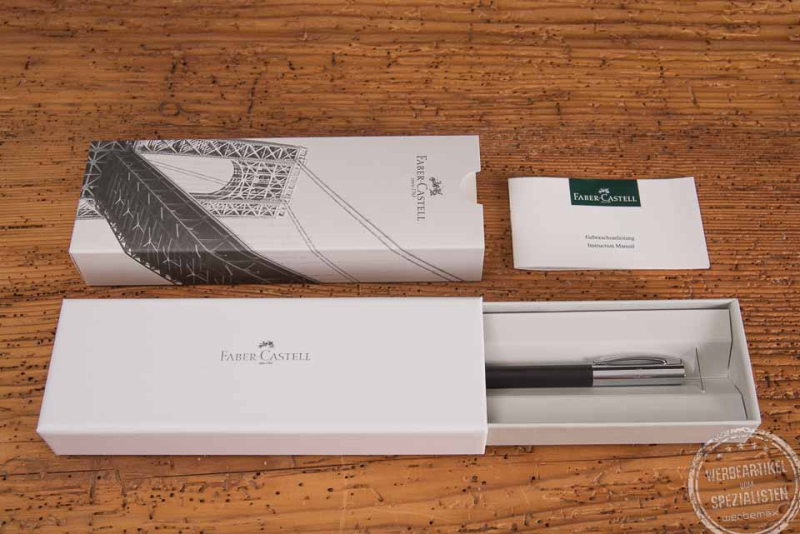 Faber Castell Ambition Kugelschreiber mit Gravur in stilvoller Werbegeschenke Verpackung