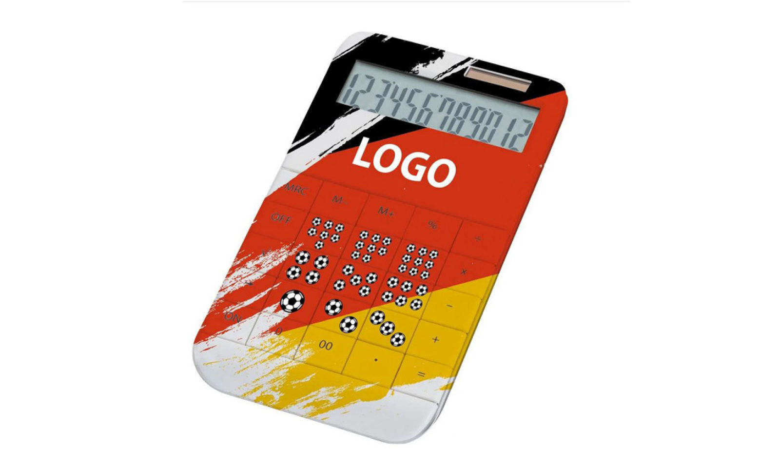 Logo Taschenrechner in Deuschlandfarben
