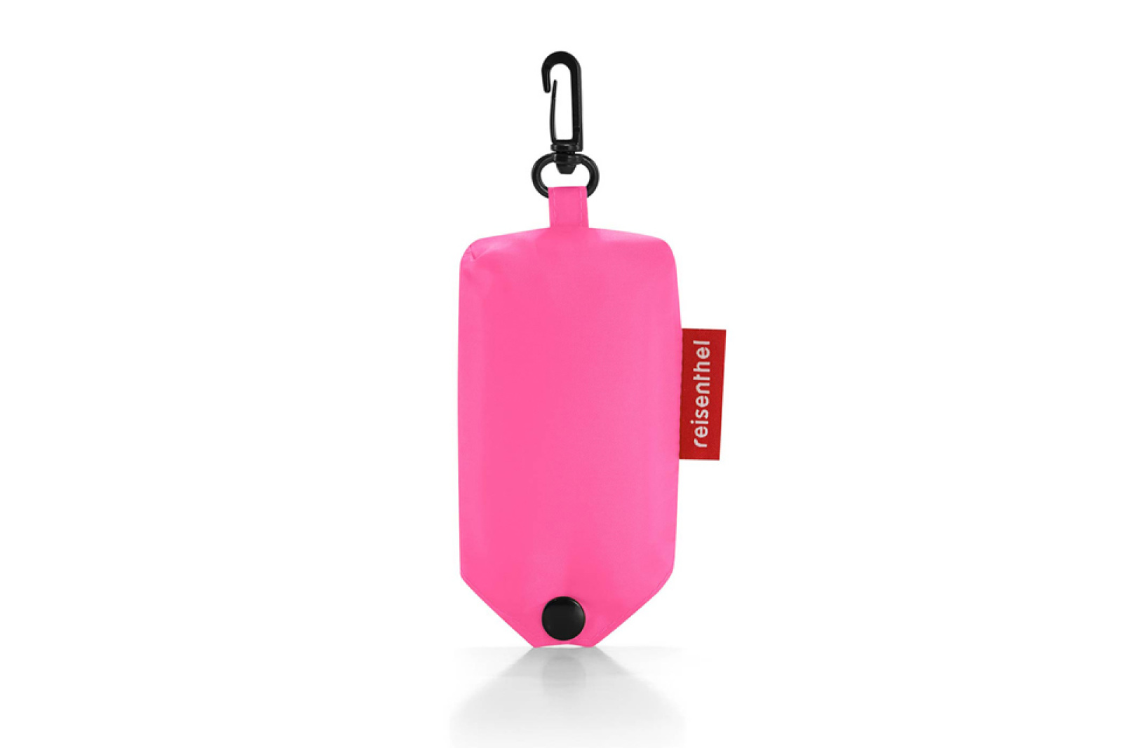 Reisenthel Mini Maxi Shopper Pocket Falteinkaufstasche pink mit Hülle und Logodruck von werbemax